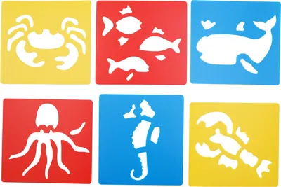 Produktbild von EDUPLAY 370077 Stencil Meerestiere