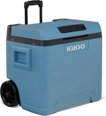 Zdjęcie produktu dla Lodówka Turystyczna Elektryczna IGLOO 42L, 12V 230V, Izolacja PU, Chłodzenie Peltier do -20°C, Niebieska