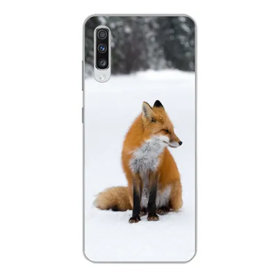 Produktbild von MuchoWow® Handyhülle Schutzhülle Hülle für Samsung Galaxy A70 Fuchs - Schnee - Winter Silikon Softcase Handy Hülle - Schutzhaube