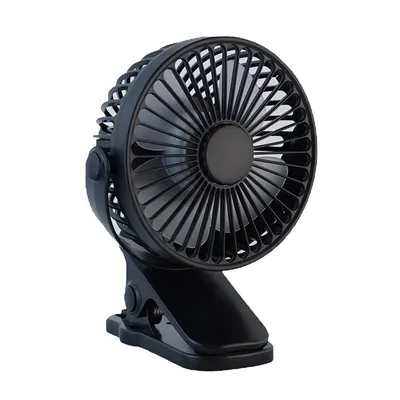 Produktbild von Tragbarer Clip-On-Ventilator, per USB wiederaufladbarer persönlicher Mini-360°-Dreh-Kühl-Tischventilator für den Autositz im Home-Office