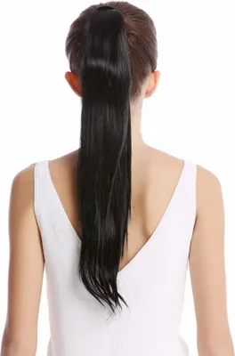 Produktbild von WIG ME UP Haarteil Zopf Steckkamm & Haarreif Schwarz Srosy-1