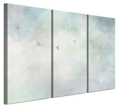 Produktbild von LUMASOUL Wandbilder 3er Set für Wohnzimmer 90x60 cm3-teiliges Leinwandbild für Schlafzimmer Flur Büro und Küche