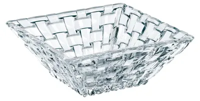 Produktbild von Nachtmann Vorteilsset 2 x 2 Glas/Stck Schale quadratisch 4326/12cm Bossa Nova 89694 und Geschenk + Spende