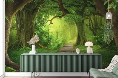 Obrázok produktu pre DECO WALLS fototapeta detská izba lesná cesta - výnimočná odolnosť XXL 240x360 cm