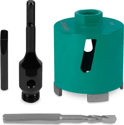 Produktbild von Diamantkernbohrer SDS-Plus - 82mm - Universal - Inkl. Diamantkernbohrer, Zentrierbohrer, Austreibdorn und SDS-plus Adapter
