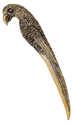 Produktbild von 1 Stück Messing Papagei Brieföffner 12,5 cm Umschlagschlitzer Postöffner