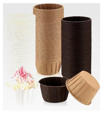 Produktbild von 150 Stück Papier Muffinförmchen, Muffin Cupcake Formen, Backförmchen für Desserts