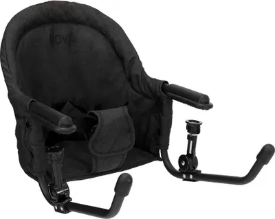 Produktbild von Novi Easy Sit Tisch-Hochstuhl Black Melange, klappbar, ab 6 Monaten bis 15 kg, für Tischplatten 2–4 cm, kompakt & tragbar