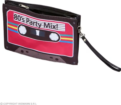 Immagine prodotto di Borsa cassetta anni '80 - borsa cult anni '80