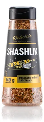 Produktbild von Delicia's Schaschlik Gewürzmischung zu perfekt mariniertem Grillfleisch 140 g