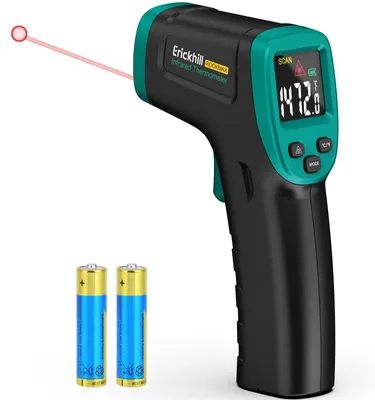 Zdjęcie produktu dla Termometr na podczerwień, zakres temperatur od -50°C do 800°C, bezdotykowy cyfrowy laserowy miernik temperatury z wyświetlaczem LCD