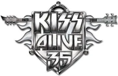 Image de Kiss - Badge "Alive 35 Tour" - Métal RO9711 (Taille unique) (Gris)