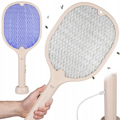 Zdjęcie produktu dla Vayox Elektryczna Packa na Owady IKV-960 | Światło UV | 2 Tryby | Beżowa