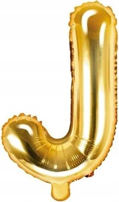 Produktbild von Balon foliowy złoty 35 cm litera J