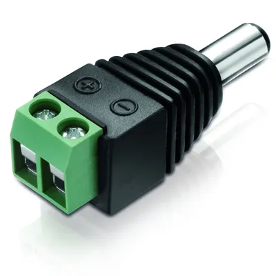 Produktbild von adaptare Adapter DC-Hohl-Stecker 5,5 x 2,5 mm / zweipoliger Terminal-Block, 1 Stück, 93525