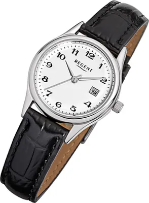 Produktbild von Regent Armbanduhr schwarz F-833 Damen Analog-Quarzuhr URF833