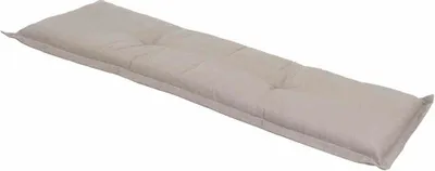 Produktbild von Bankauflage >Panama< in taupe, 50% Baumwolle, 45% Polyester - 140x8x48cm (BxHxT)