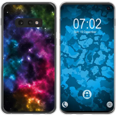 Produktbild von PhoneNatic Case kompatibel mit Samsung Galaxy S10e Silikon-Hülle Space Starfield M8