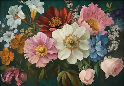 Produktbild von Fototapete Blumen Schlafzimmer - 400x280 cm - inklusive kleister - Vlies Tapete - Vliestapete Wohnzimmer Schlafzimmer Küche Modern Wandtapete