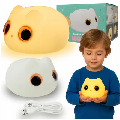 Immagine prodotto di Luce Notturna A Led Di Mary Ricaricabile Gatto Bianco Usb