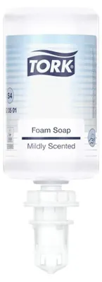 Produktbild von Tork 520501, Haut, Schaumseife, Pumpenflasche, Feuchtigkeitsspendend, Nachfüllen, Frisch, 1000 ml
