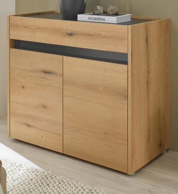 Produktbild von Schuhschrank "Center" in Evoke Eiche und grau Flurkommode 80 x 70 cm