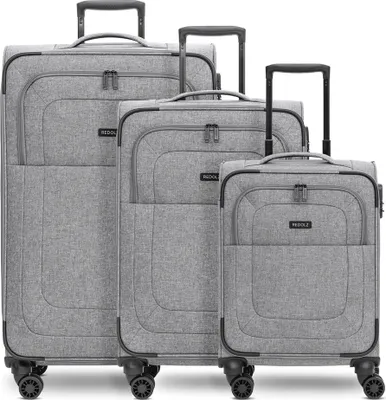 Image de REDOLZ trolley Essentials 12 Trolley-Set 3 pièces Grey gris 55cm