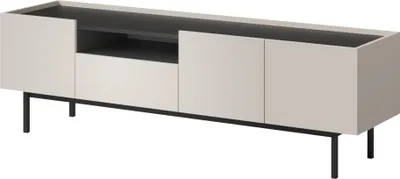 Produktbild von TV-Lowboard Noel 165 Kaschmir/ Schwarz (stehend)