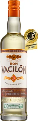 Produktbild von Ron Vacilón Añejo 3 Años mit Glas