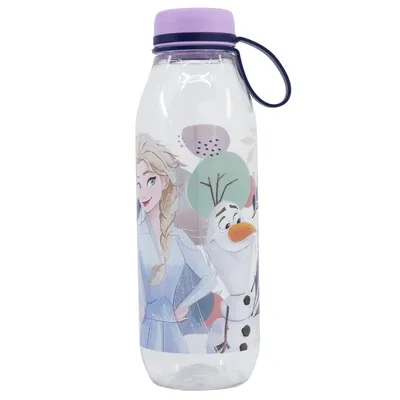 Produktbild von Plastikflasche mit Silikonschlaufe DISNEY FROZEN, 650ml, 74283