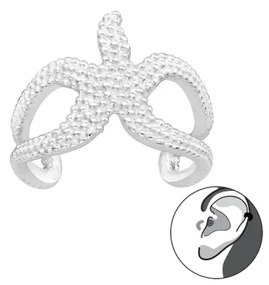 Produktbild von Ohrklemme „Seestern“: Ear Cuff Ohrring Silber 925