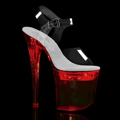 Produktbild von FLASHDANCE-808 Damen Sandale von Pleaser, Transparent EU 38, US 8