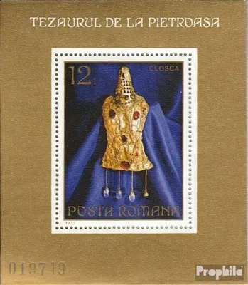 Produktbild von Briefmarken Rumänien 1973 Mi Block107 (kompl.Ausg.) postfrisch Goldschatz von Pietroasa