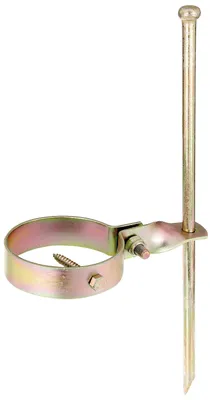 Image de Alberts 204563 Ancrage de balançoire, pour fixation au sol, galvanisé, passivé à couche épaisse, longueur 390 mm, collier Ø 100 mm, set de 2
