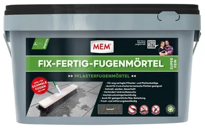 Produktbild von 20kg MEM Fix-Fertig-Fugenmörtel Super-Fein basalt