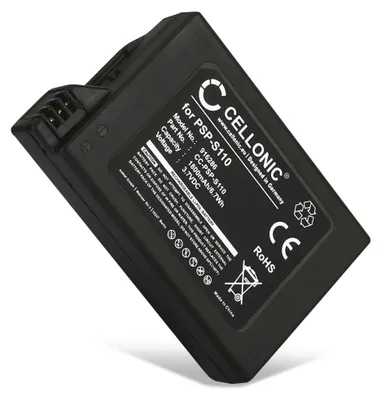 Produktbild von CELLONIC 1x Akku für Spielekonsole Kompatibel mit Sony PSP Slim & Lite 2, PSP Slim & Lite 3, PSP-S110 - (1800mAh, 3.7V)
