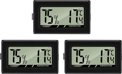 Produktbild von 3PCS Mini LCD Digital Thermometer Hygrometer Temperatur Luftfeuchtigkeit Tester für Kühlschrank Innen