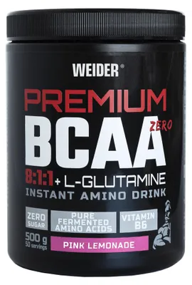 Image de BCAA - Weider - Premium BCAA 8:1:1 + L-Glutamine (500g) - Saveur Pink Lemonade