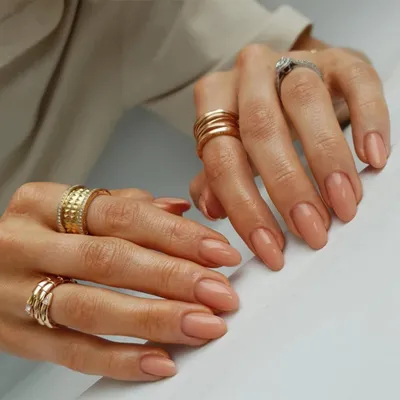 Produktbild von Press On Nails Kurz Koralle Mandel 24 Stück Gel Kunstnägel zum Aufkleben