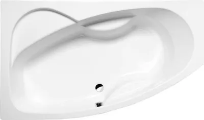 Produktbild von Polysan MAMBA L asymmetrische Badewanne 160x95x45cm, links, weiß