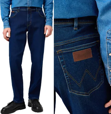 Produktbild von WRANGLER, Herren Jeanshosen, Straight fit, TEXAS, W31 L30, Blau, Jeans, baggyjeans, buggy