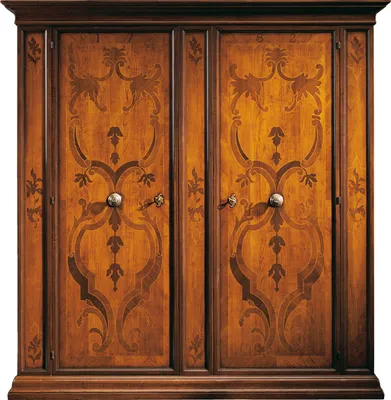 Produktbild von Luxus Kleiderschrank Möbel Landhaus Bauern Schrank Schlafzimmer Holz Schränke