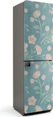Zdjęcie produktu dla Pastelowy kwiatowy wzór - Magnetyczna osłona lodówki - Magnetyczna folia dekoracyjna do kuchni - Magnetyczna dekoracja lodówki - Samoprzylepna tablica magnetyczna - Folia magnetyczna na drzwi lodówki - 60x205 cm