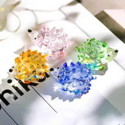 Immagine prodotto di Set di 4 ricci in vetro fatti a mano come decorazione