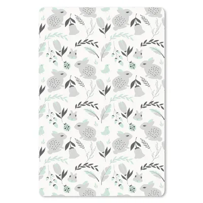 Produktbild von MuchoWow® Mauspad Mousepad Kaninchen - Muster - Frühling 18x27 cm - Mousepads - Maus Mat - Pad - Mausunterlage