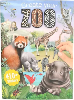 Immagine prodotto di Crea il tuo ZOO, libro da colorare con gli adesivi