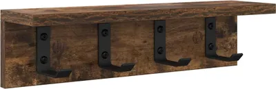 Obrázek produktu pro vidaXL Nástěnný noční stolek, kouřový dub, 40 x 10,5 x 10,5 cm