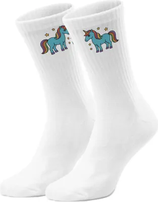 Produktbild von epicsocks Unicorn Dreams Blaues Einhorn Socken in 37-41 im Paar