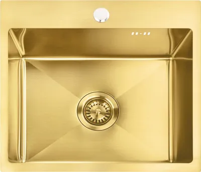 Obrázek produktu pro Kuchyňský Dřez Rea Leo 50 Brush Gold + Kuchyňská Baterie Fresh Brush Gold