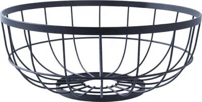 Produktbild von Present Time - Obstkorb Open Grid - Schwarz - 28x12cm